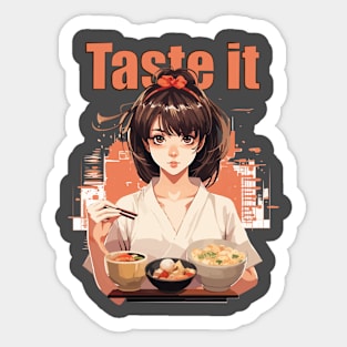 Taste it Girl Sticker